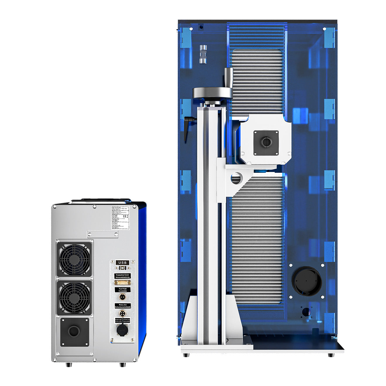 50W Grabadora y Marcador Láser de Fibra para Grabado y Marcado en Metales | F-50