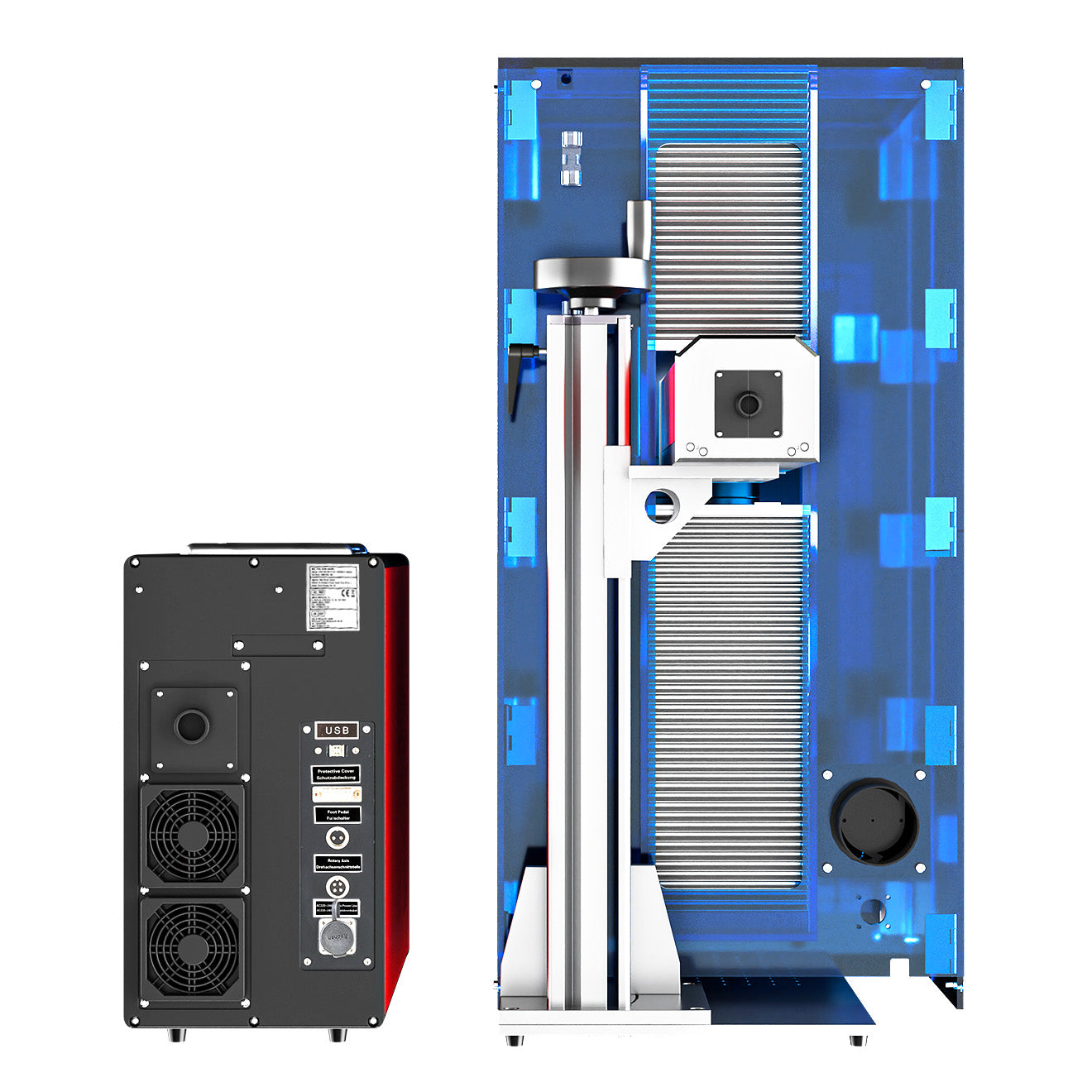 80W Marcador y Grabadora láser MOPA para Grabado de Metales en Color | M80