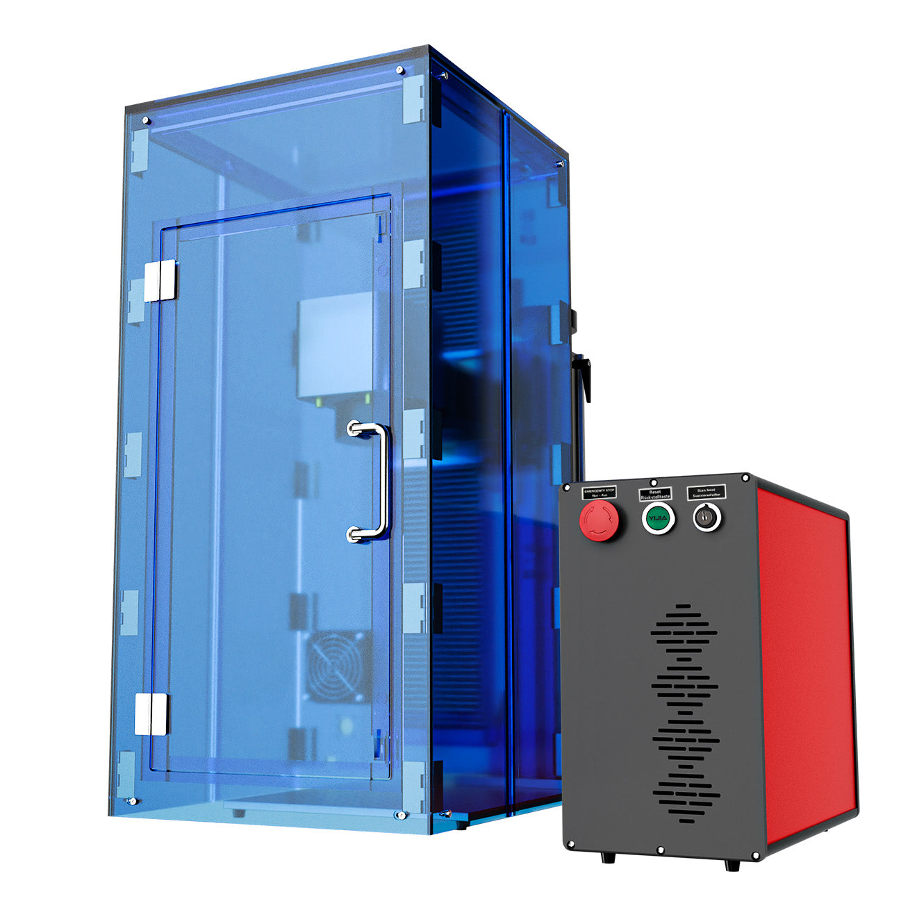 60W Marcador y Grabadora Láser de MOPA JPT para Grabado y Marcado en Metales de Colores | M-60