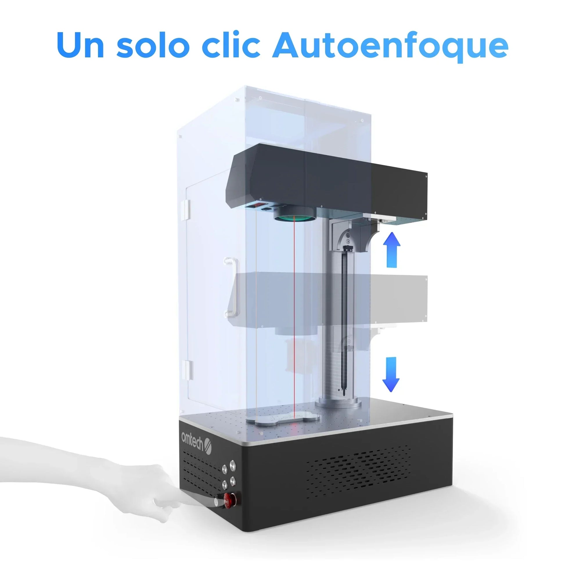 30W Marcador Láser de MOPA para Marcado de Colores en Metales, Enfoque automático | M30C