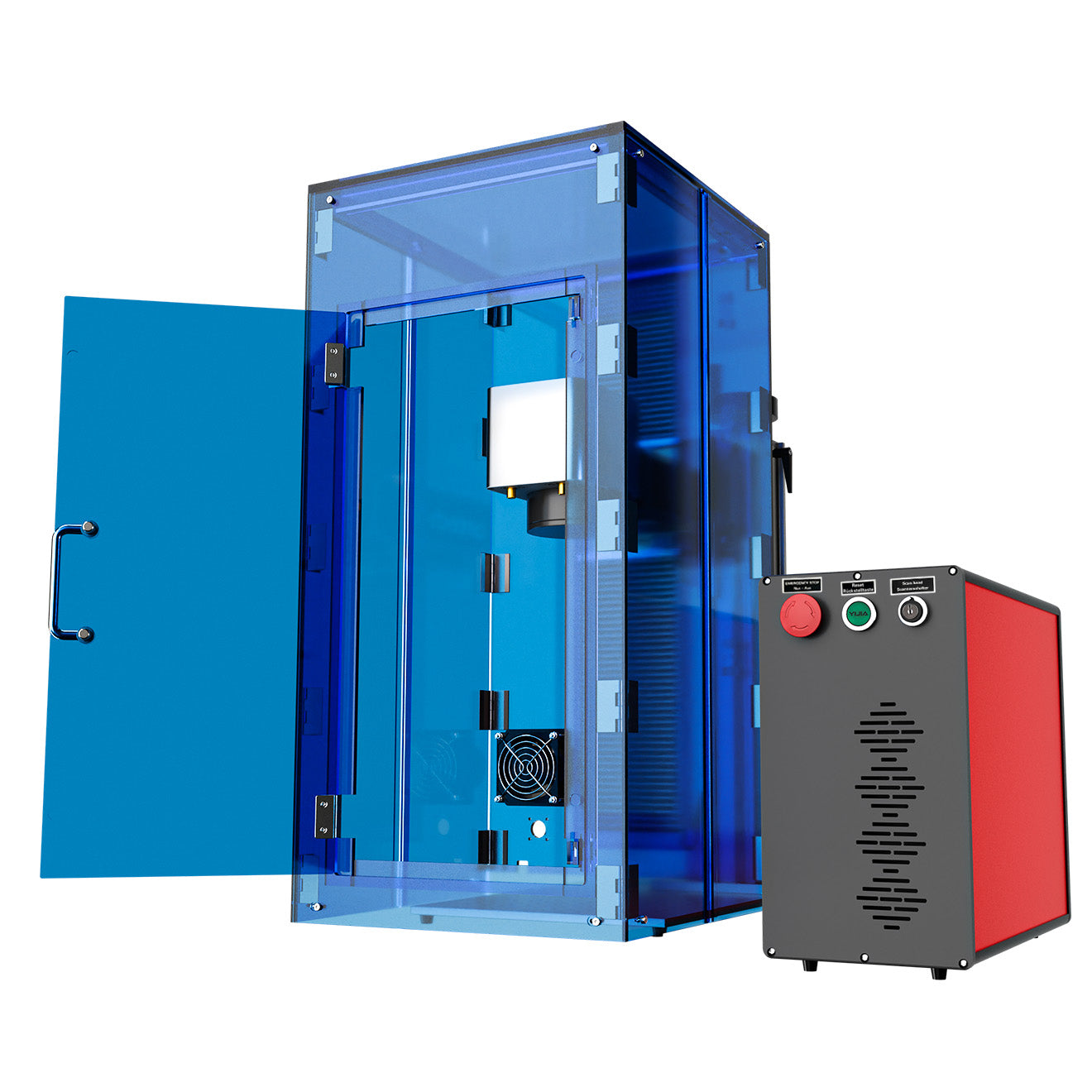 60W Marcador y Grabadora Láser de MOPA JPT para Grabado y Marcado en Metales de Colores | M-60